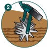 NaturOvert swivel clod breaker scraper